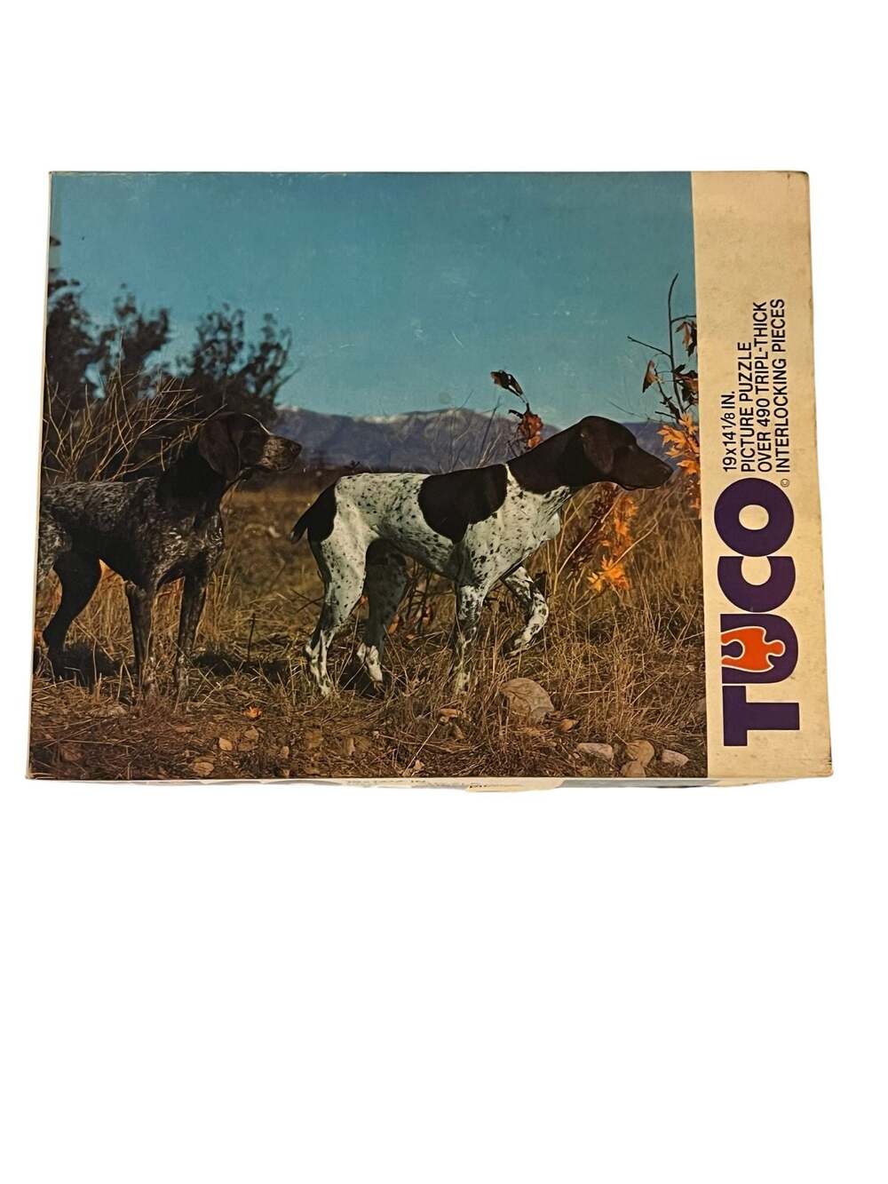 Tuco Vintage Picture Puzzle No. 5980 On The Point German Shorthaired Pointers